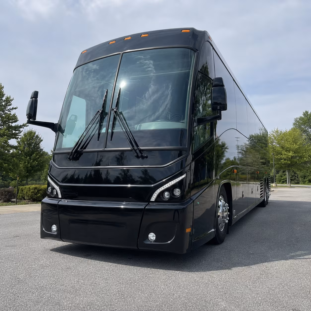 charter bus transportation to little rock air force base for northeast arkansas personnel